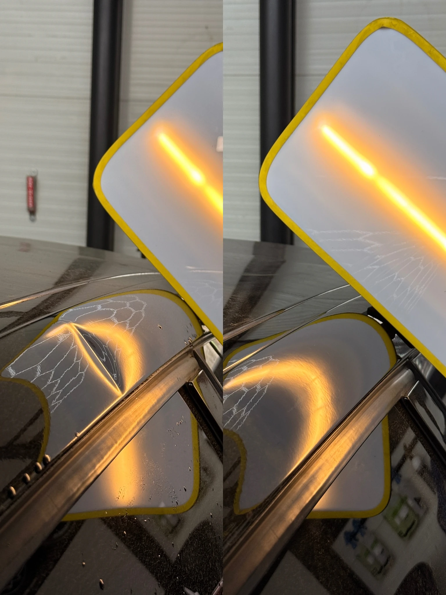 Arcadă Renault reparată fără vopsire prin PDR